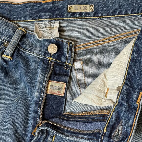 Polo‎ Ralph Lauren Classic Men’s 32x32 Distressed Jeans DD15941 Zipper Fly - Picture 4 of 10